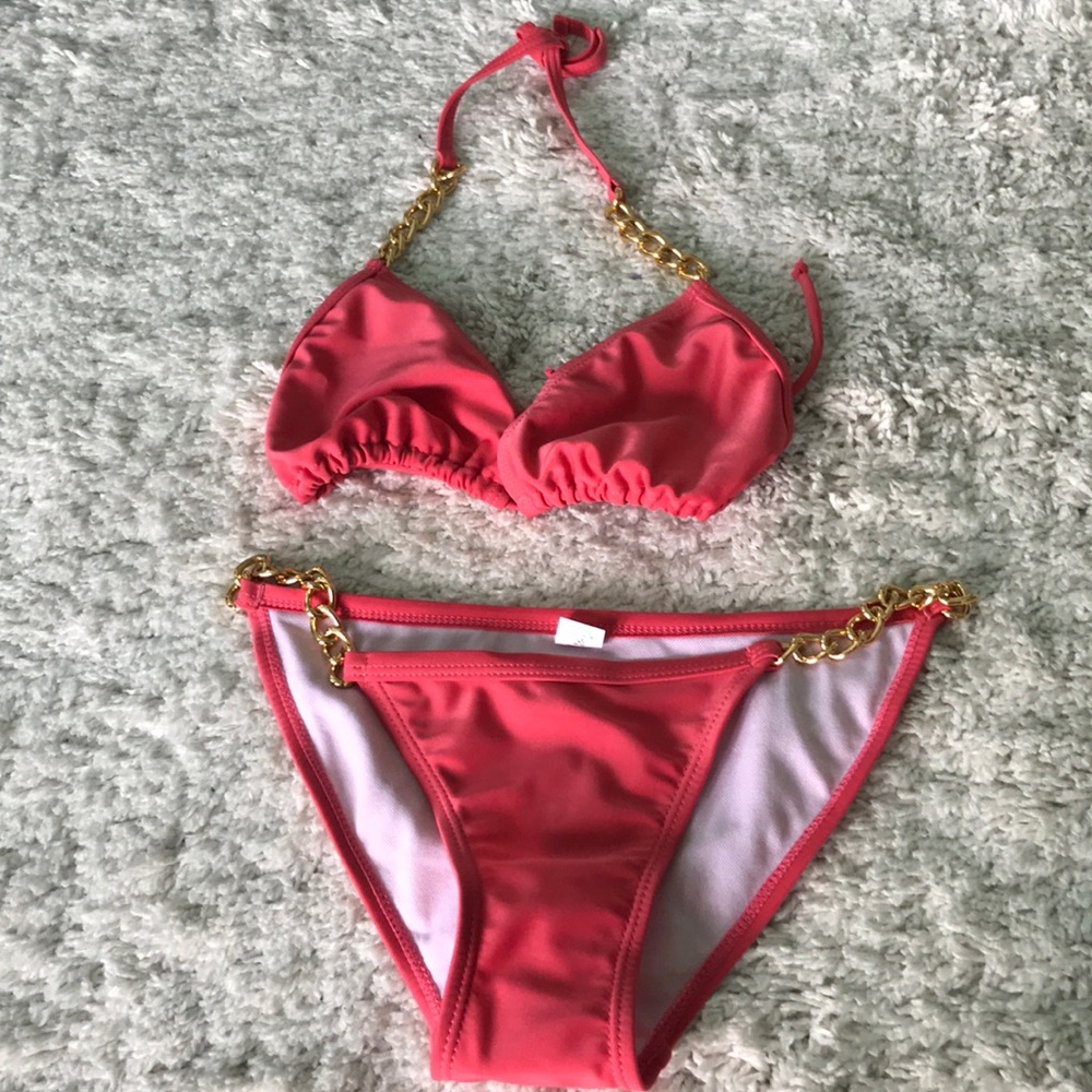 NWT Pink Chain Bikini